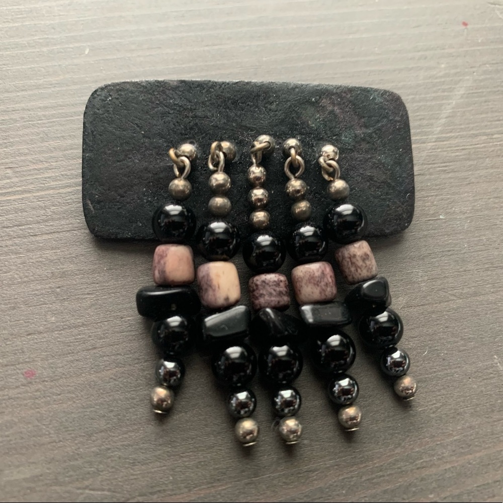 80’s Funky pin and earring set